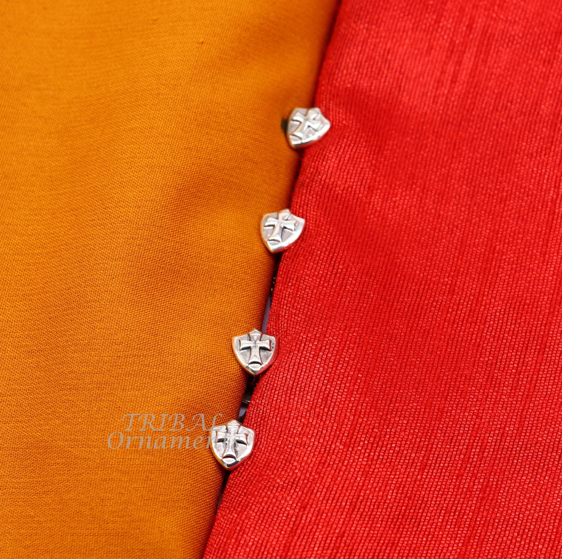 925 Sterling silver handmade amazing unique cross symbol shape ethnic style  design buttons for men's kurta, best gifting accessories btn14 - TRIBAL ORNAMENTS