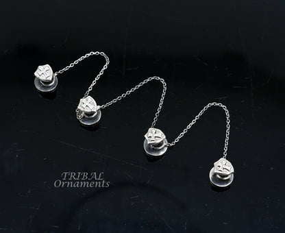 925 Sterling silver handmade amazing unique cross symbol shape ethnic style  design buttons for men's kurta, best gifting accessories btn14 - TRIBAL ORNAMENTS