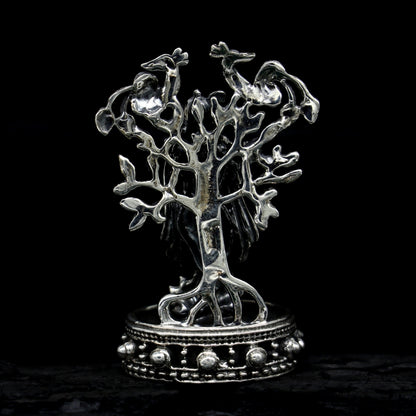 925 Sterling silver handmade antique design Idols Lord Krishna with flute standing Statue figurine, puja articles decorative gift art17 - TRIBAL ORNAMENTS