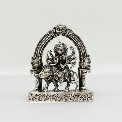 925 Sterling silver handmade antique design indian hindu Godess Bhawani Maa Mataji Decorative statue figurine, puja articles best gift art10 - TRIBAL ORNAMENTS