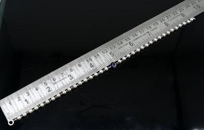 925 sterling silver handmade beaded evil eye bracelet, amazing stylish unisex bracelet 9 inches long jewelry nsbr475 - TRIBAL ORNAMENTS