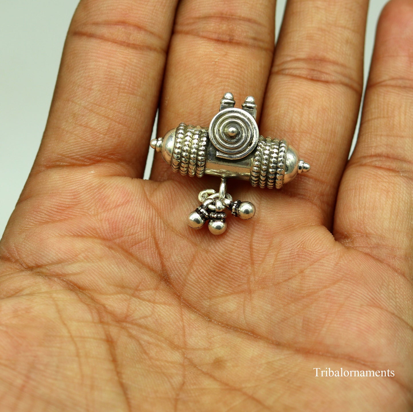 925 sterling silver handmade chitai work amulet pendant, box pendant, container box pendant customized charm jewelry belly dance  nsp384 - TRIBAL ORNAMENTS