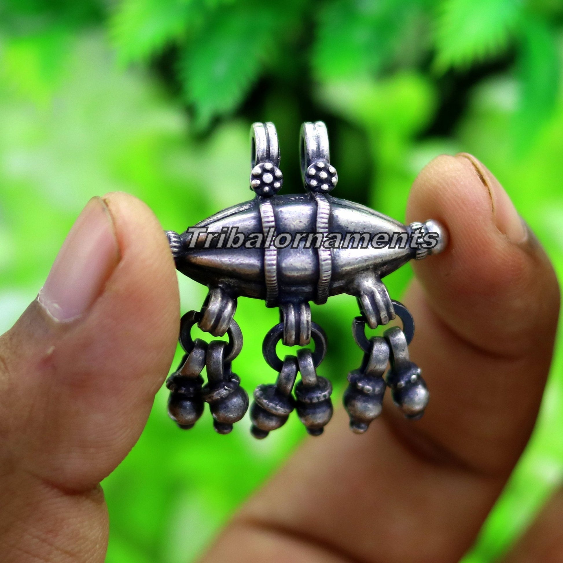 925 sterling silver handmade custom made design gorgeous amulet pendant personalized gift necklace belly dance  jewelry nsp367 - TRIBAL ORNAMENTS