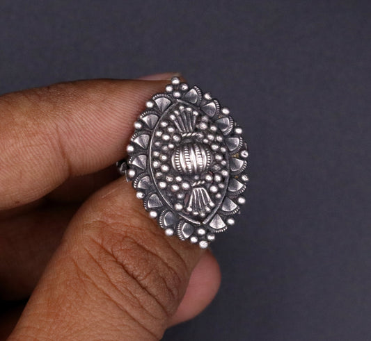 925 sterling silver handmade customized vintage design fabulous adjustable ring, band tribal belly dance personalized gift jewelry sr37 - TRIBAL ORNAMENTS