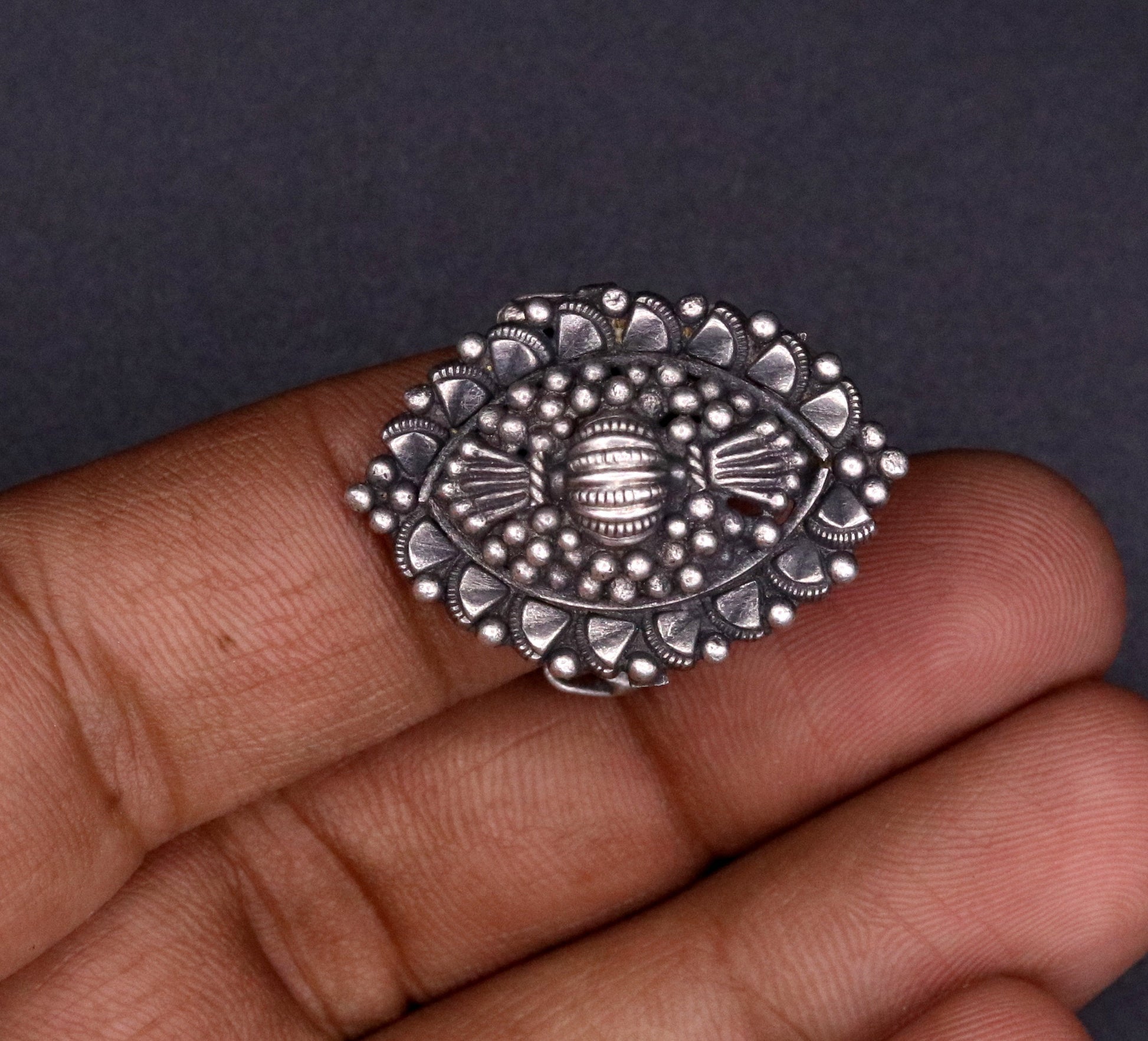 925 sterling silver handmade customized vintage design fabulous adjustable ring, band tribal belly dance personalized gift jewelry sr37 - TRIBAL ORNAMENTS