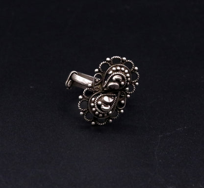 925 sterling silver handmade customized vintage design oxidized adjustable ring, band tribal belly dance personalized gift jewelry sr41 - TRIBAL ORNAMENTS