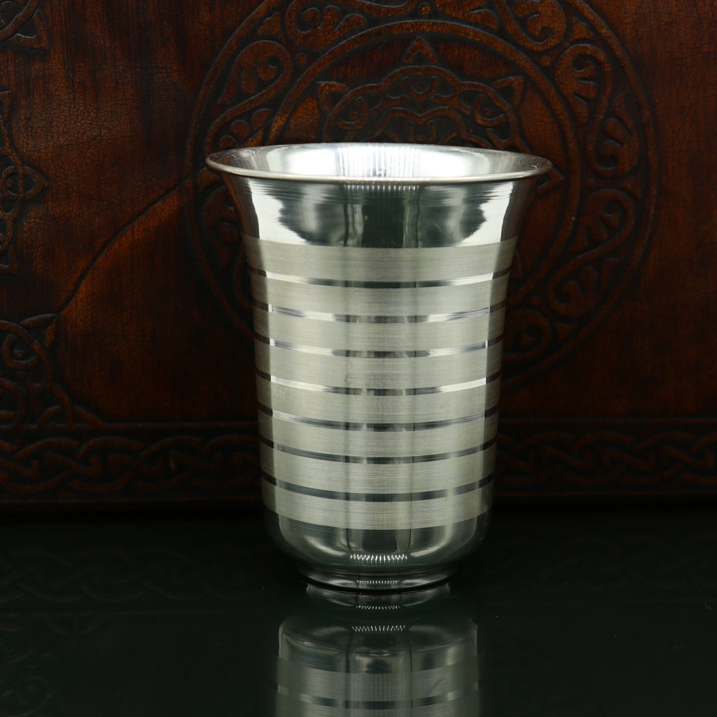 925 sterling silver handmade design water or milk glass cup for baby food, best gifting idea, silver utensils, silver kitchen article sv165 - TRIBAL ORNAMENTS