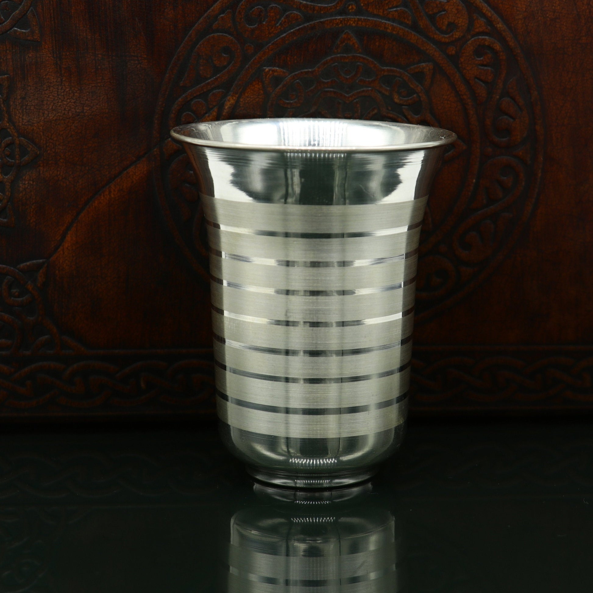 925 sterling silver handmade design water or milk glass cup for baby food, best gifting idea, silver utensils, silver kitchen article sv165 - TRIBAL ORNAMENTS