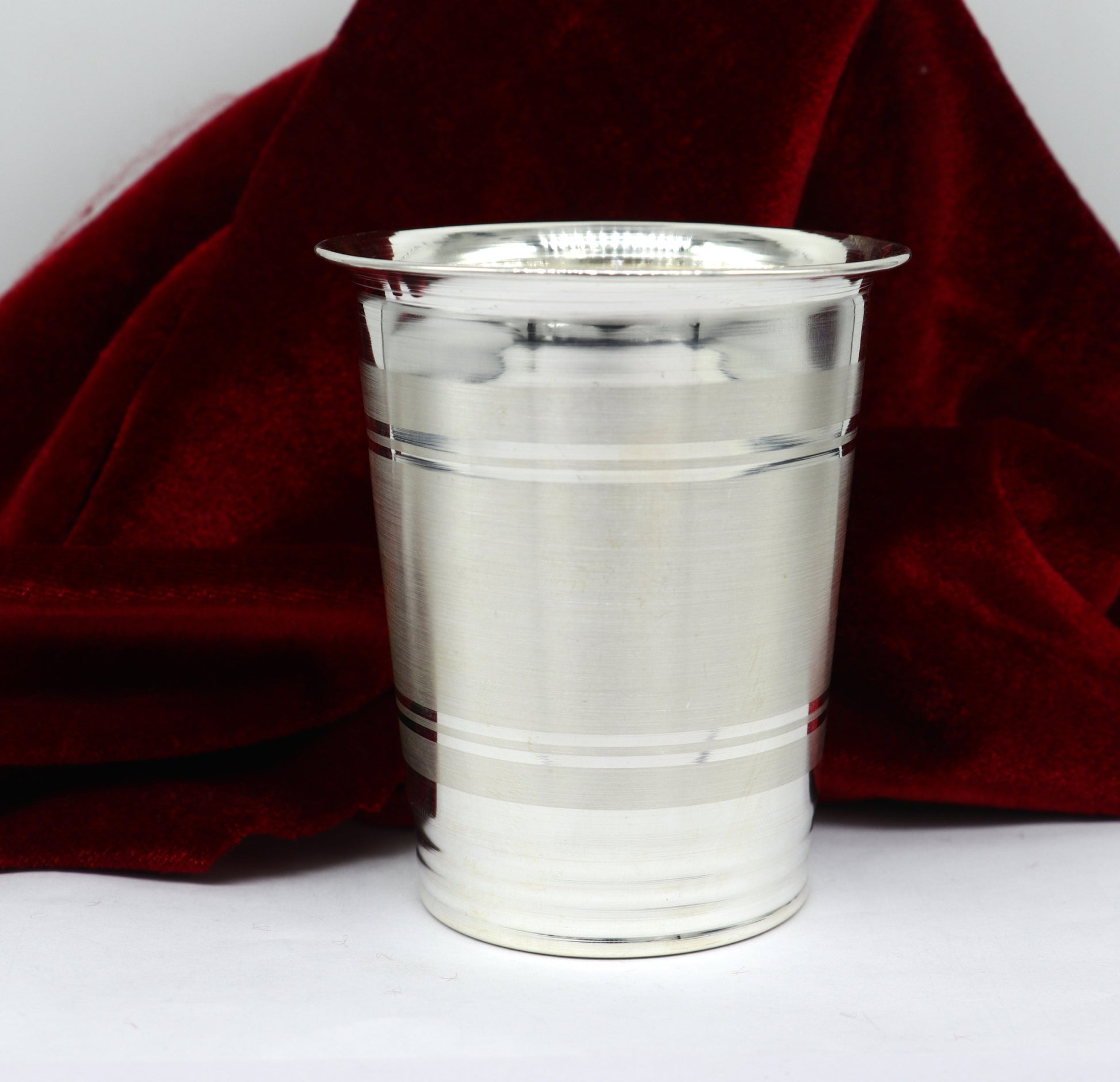 925 silver handmade baby water or milk glass cup by TRIBAL ORNAMENTS, silver utensils for baby food, elegant silver kitchen item.