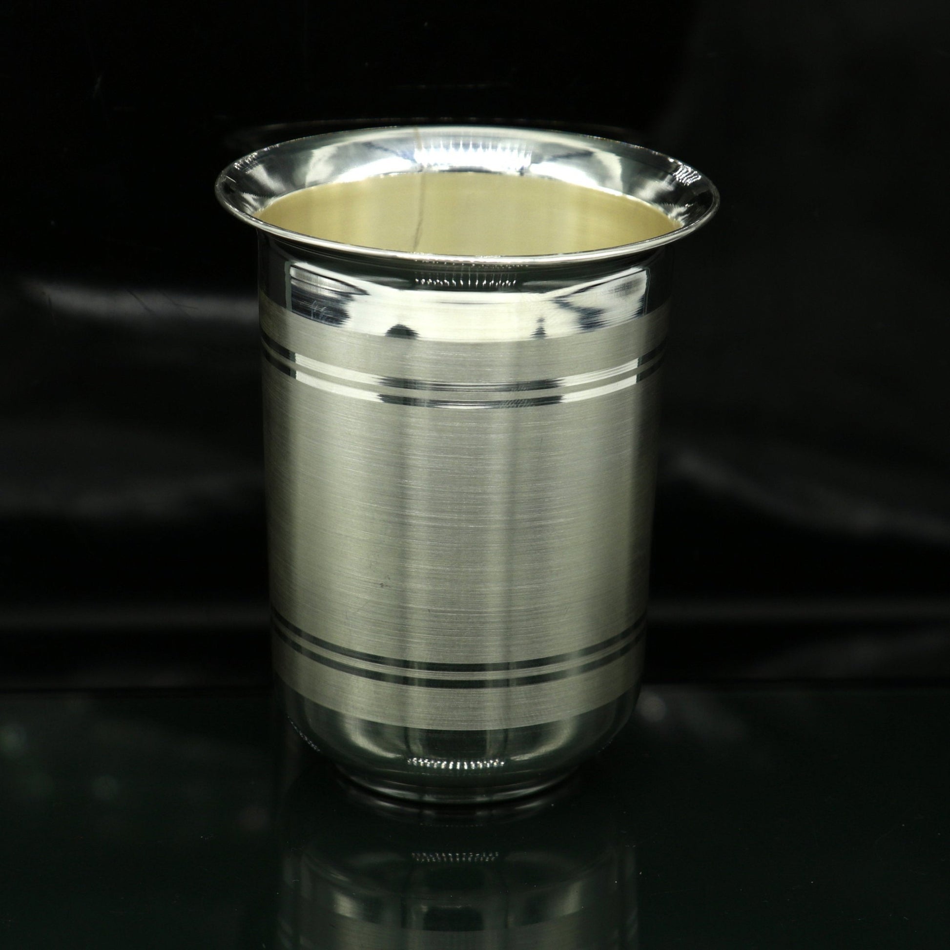 925 sterling silver handmade design water or milk glass cup for baby food, best gifting idea, silver utensils, silver kitchen article sv167 - TRIBAL ORNAMENTS