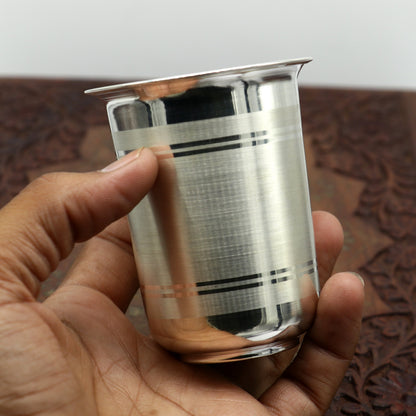 925 sterling silver handmade design water or milk glass cup for baby food, best gifting idea, silver utensils, silver kitchen article sv167 - TRIBAL ORNAMENTS