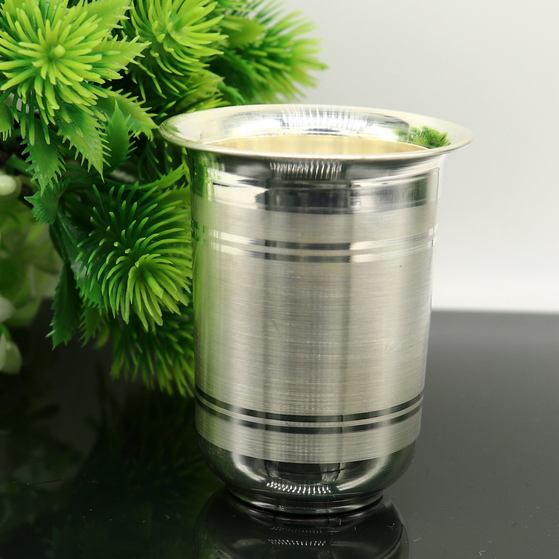 925 sterling silver handmade design water or milk glass cup for baby food, best gifting idea, silver utensils, silver kitchen article sv168 - TRIBAL ORNAMENTS