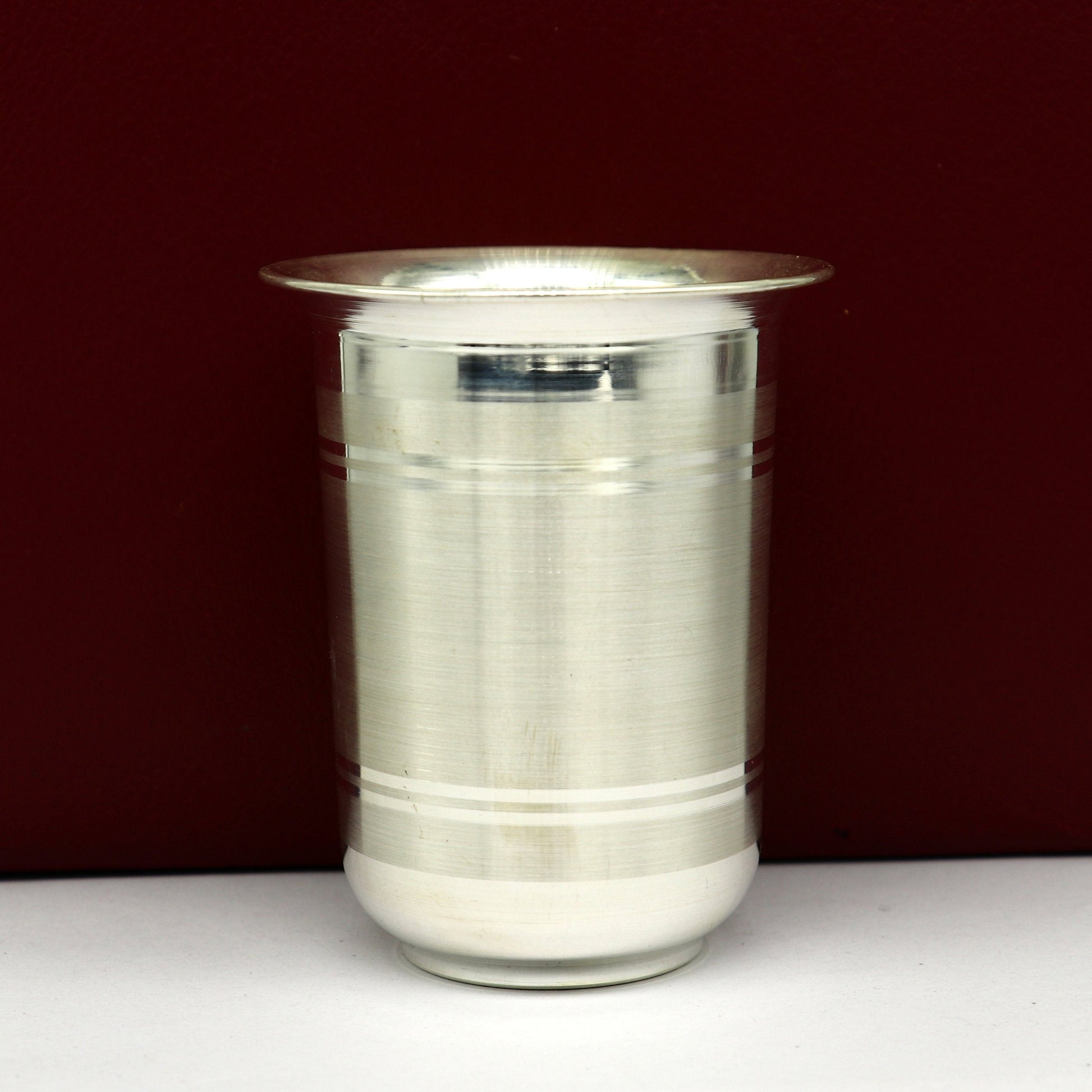 925 sterling silver handmade design water or milk glass cup for baby food, best gifting idea, silver utensils, silver kitchen article sv168 - TRIBAL ORNAMENTS