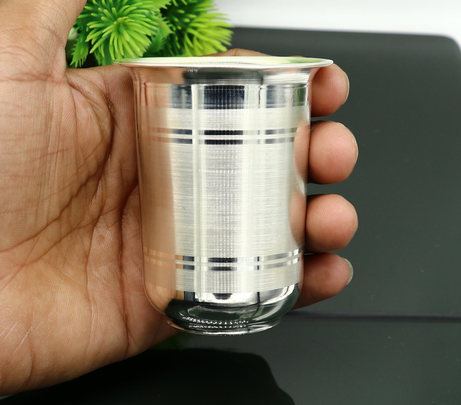 925 sterling silver handmade design water or milk glass cup for baby food, best gifting idea, silver utensils, silver kitchen article sv168 - TRIBAL ORNAMENTS