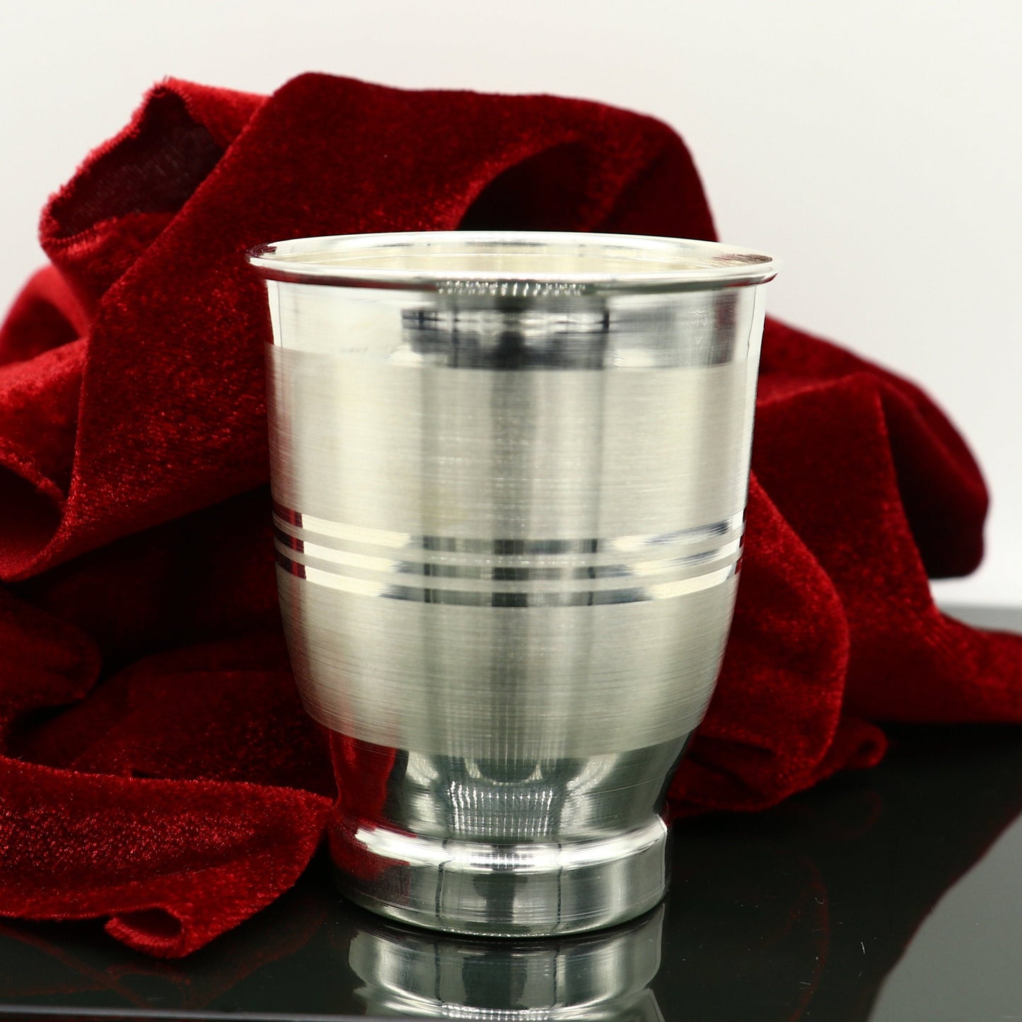 925 sterling silver handmade design water or milk glass cup for baby food, best gifting idea, silver utensils, silver kitchen article sv169 - TRIBAL ORNAMENTS