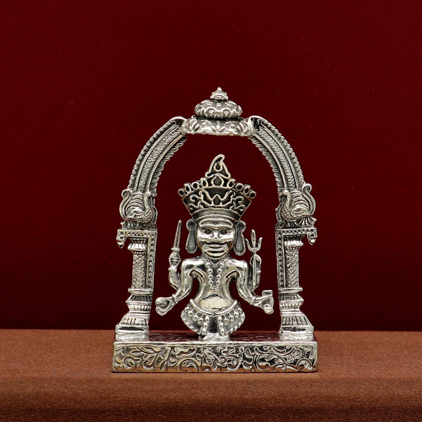 925 sterling silver handmade Divine Hindu deity Nakado Bhairwa or Nakoda bheruji parshvanath divine jain Statue Sculpture figurine puja article art170 - TRIBAL ORNAMENTS