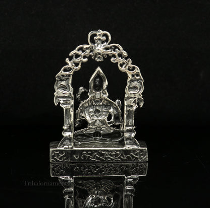925 sterling silver handmade Divine Hindu god Lord Hanuman blessing Statue, amazing designer Divine Sculpture figurine puja article art162 - TRIBAL ORNAMENTS