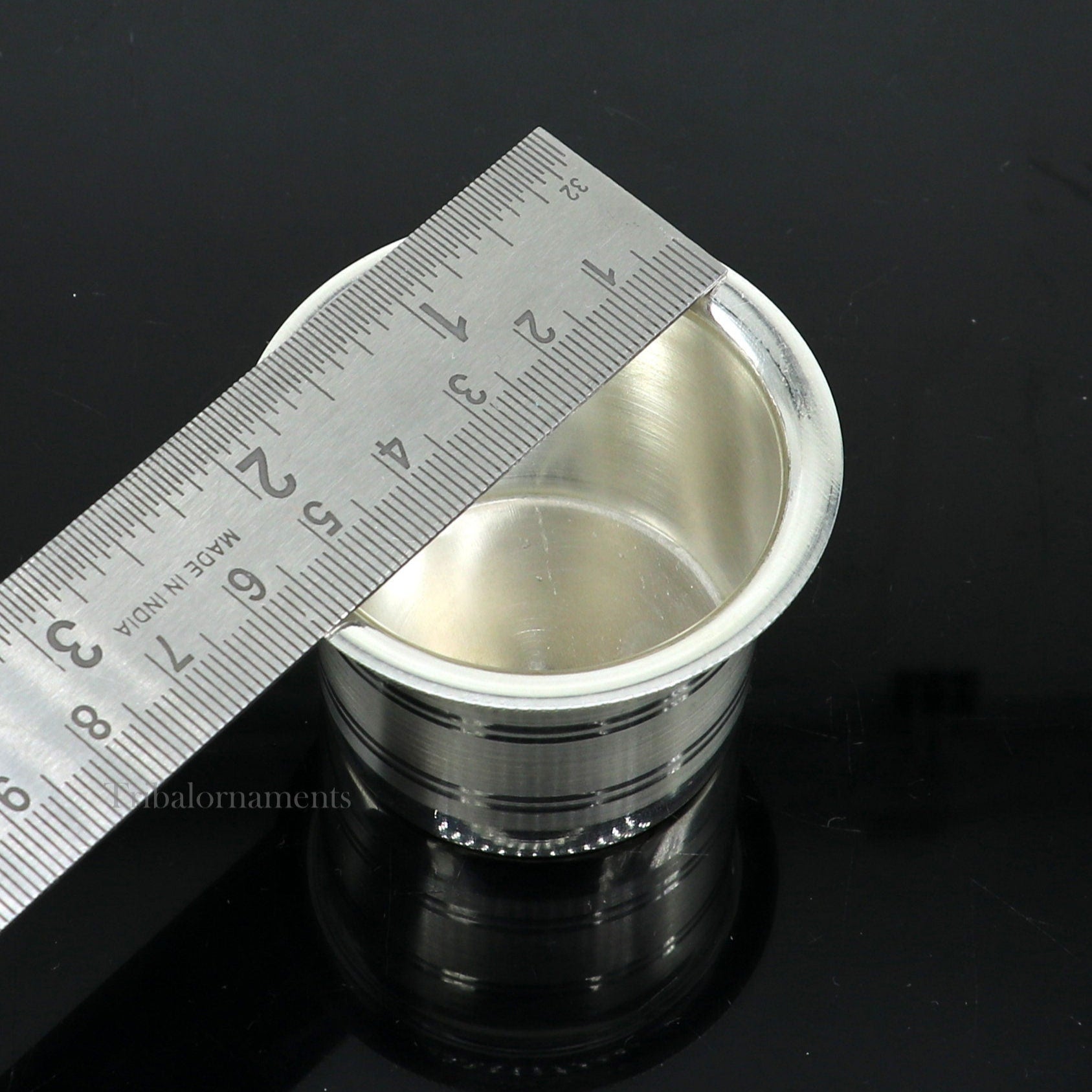 925 sterling silver handmade elegant Ghee pot patra puuja or worshipping, Butter pot for kitchen, silver puja utensils from India su539 - TRIBAL ORNAMENTS