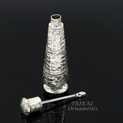 925 Sterling silver handmade fabulous design trinket box, container box, casket box, sindoor box customized  box stb722 - TRIBAL ORNAMENTS