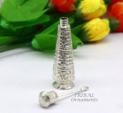 925 Sterling silver handmade fabulous design trinket box, container box, casket box, sindoor box customized  box stb722 - TRIBAL ORNAMENTS