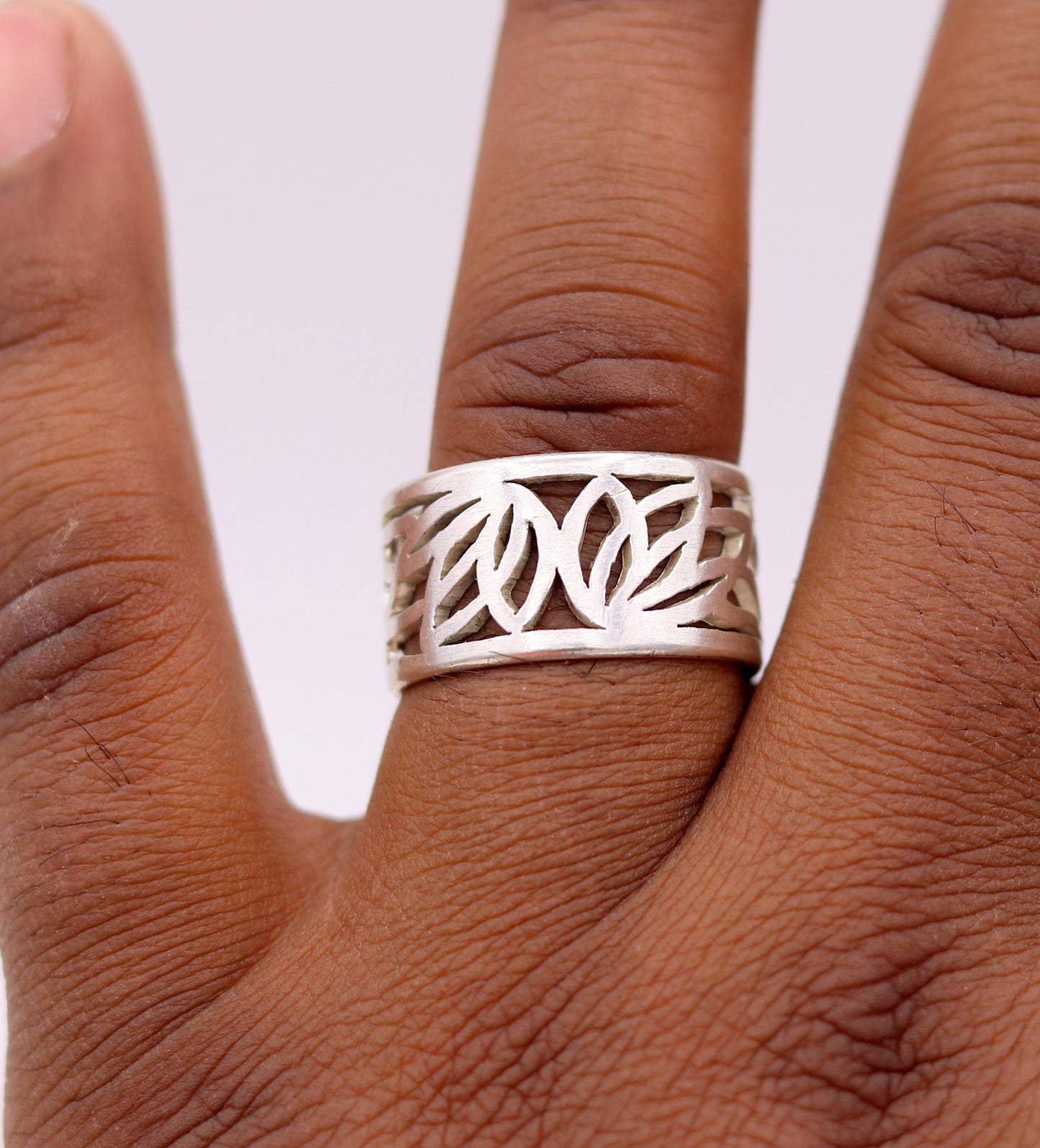 925 sterling silver handmade fabulous ring band excellent horse camel elephant design ring ban unisex adjustable jewelry sr60 - TRIBAL ORNAMENTS