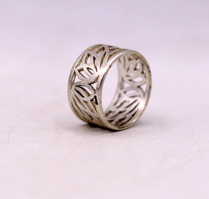 Handmade 925 sterling silver ring featuring detailed horse, camel, and elephant design, adjustable unisex jewelry by Tribal Ornaments.