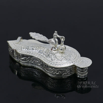 925 sterling silver handmade fabulous sindur dani best brides gifting collection, amazing trinket box , kumkum box brides jewelry stb379 - TRIBAL ORNAMENTS