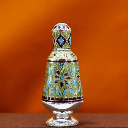 925 Sterling silver handmade fabulous trinket box, gorgeous container box, casket box, sindoor box, enamel work brides gifting box stb790 - TRIBAL ORNAMENTS