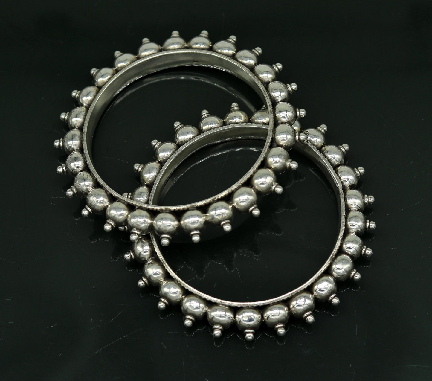 925 Sterling silver handmade fabulous vintage design customized bangle bracelet kada excellent wedding personalized gift jewelry NBA96 - TRIBAL ORNAMENTS