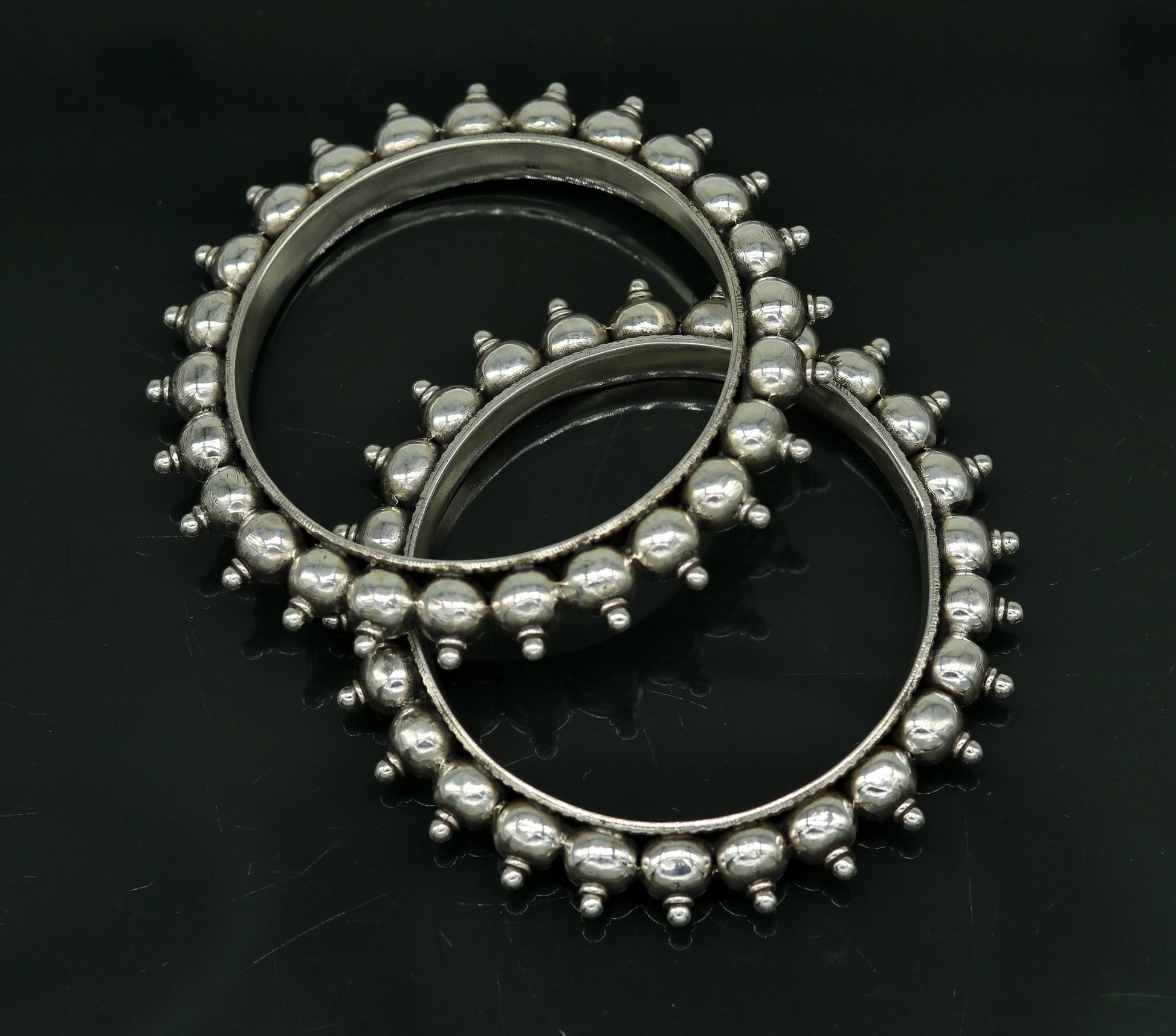 925 Sterling silver handmade fabulous vintage design customized bangle bracelet kada excellent wedding personalized gift jewelry NBA96 - TRIBAL ORNAMENTS