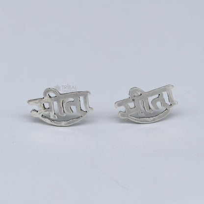 925 sterling silver handmade Goddess SEETA stud, best customized trendy vintage stud earring jewelry for unisex s1206 - TRIBAL ORNAMENTS