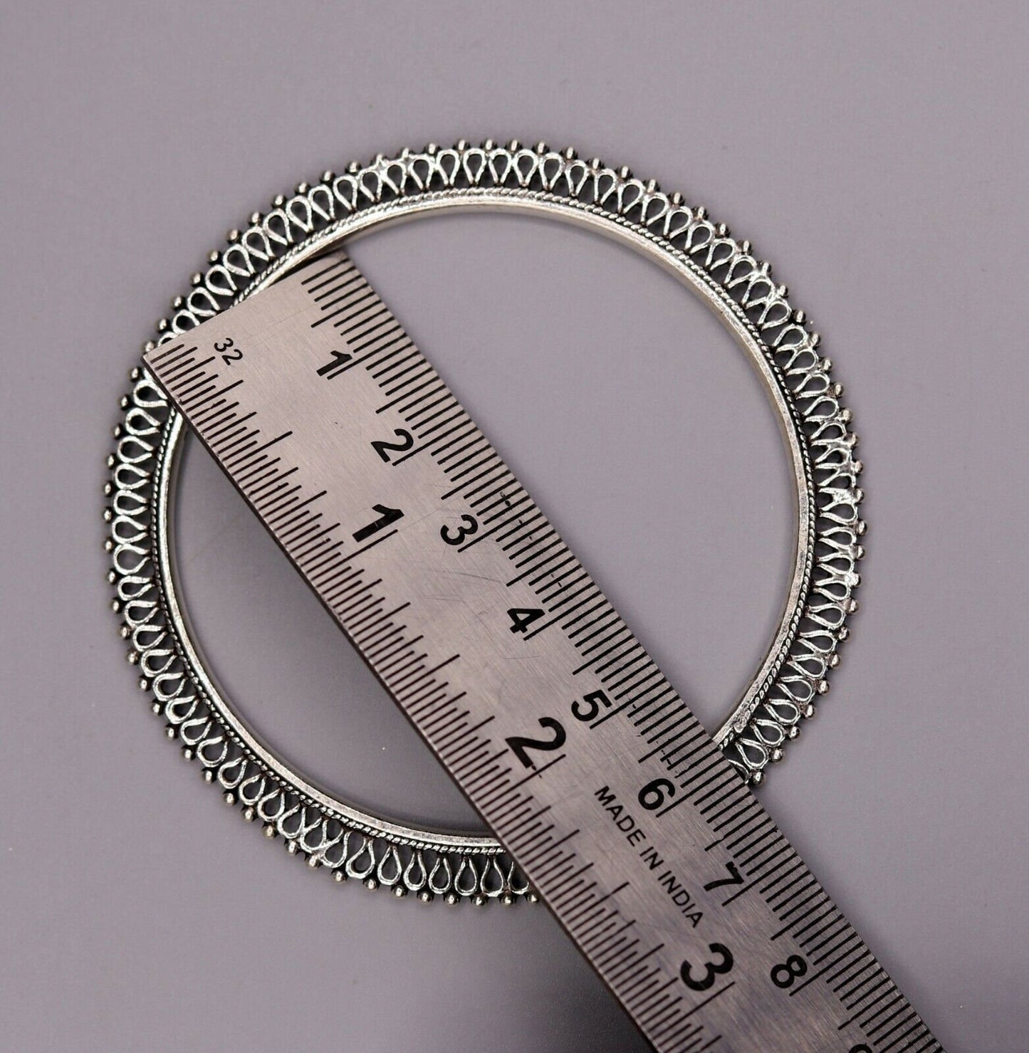 925 sterling silver handmade gorgeous bangle bracelet gorgeous  kada kangan set for women jewelry ba09 - TRIBAL ORNAMENTS