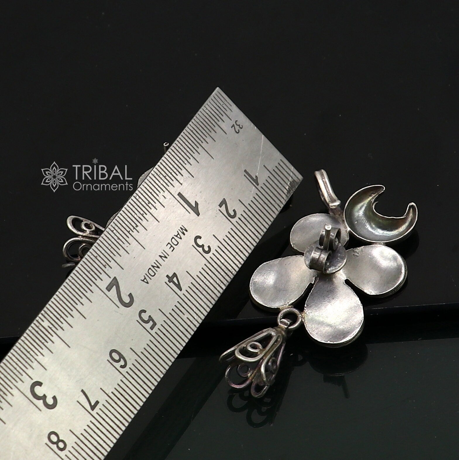 925 sterling silver handmade gorgeous cartilage stud earring fabulous ear clip customized tribal jewelry belly dance gifting jewelry s1301 - TRIBAL ORNAMENTS