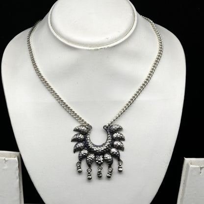 925 sterling silver handmade gorgeous charm necklace, excellent customized vintage style bridesmaid belly dance necklace jewelry nec60 - TRIBAL ORNAMENTS