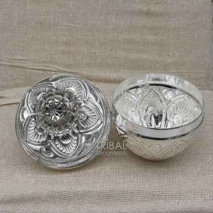 925 sterling silver handmade gorgeous cultural silver coconut for puja or worshipping, Silver nariyal for diwali puja su1113 - TRIBAL ORNAMENTS