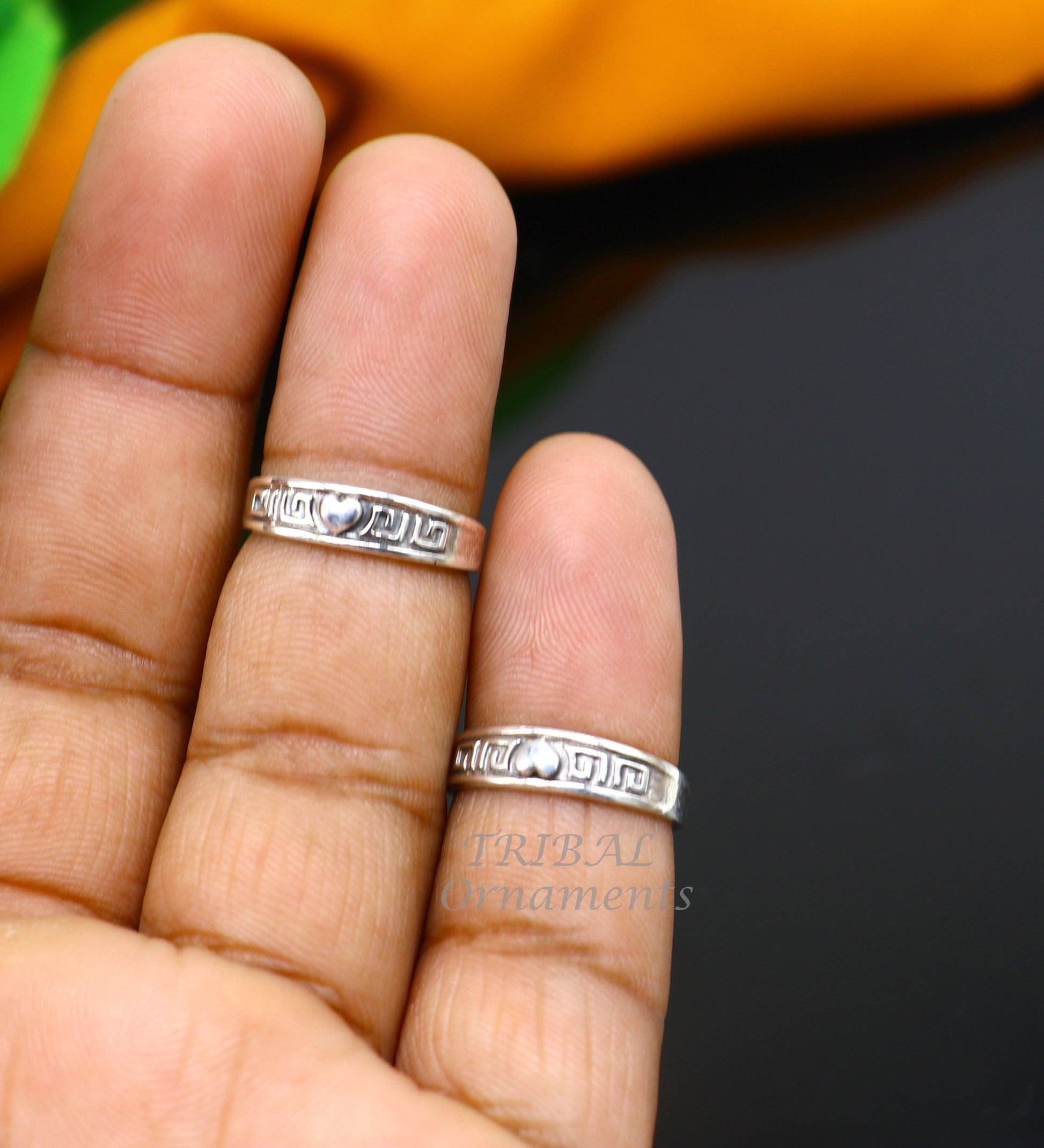 925 sterling silver handmade gorgeous design vintage style simple toe ring, best gifting tiny tone ring 925 stamped jewelry from india ytr09 - TRIBAL ORNAMENTS