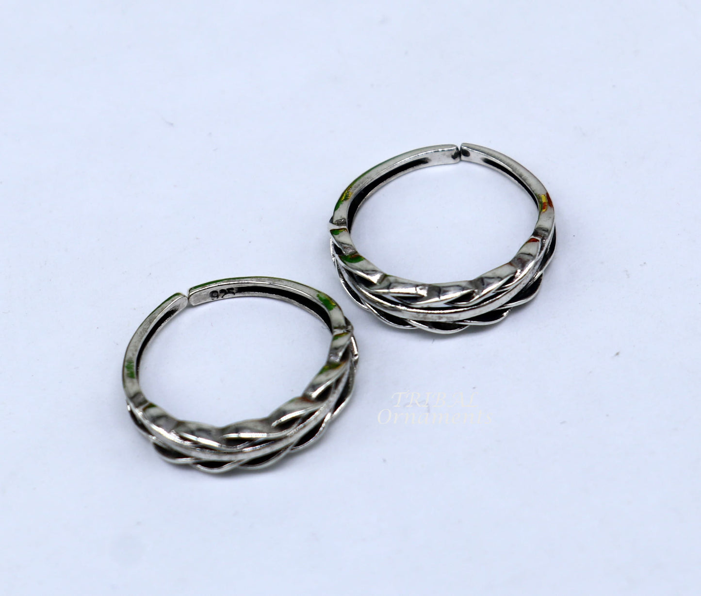 925 sterling silver handmade gorgeous design vintage style toe ring, best gifting tiny tone ring 925 stamped jewelry from india ytr07 - TRIBAL ORNAMENTS