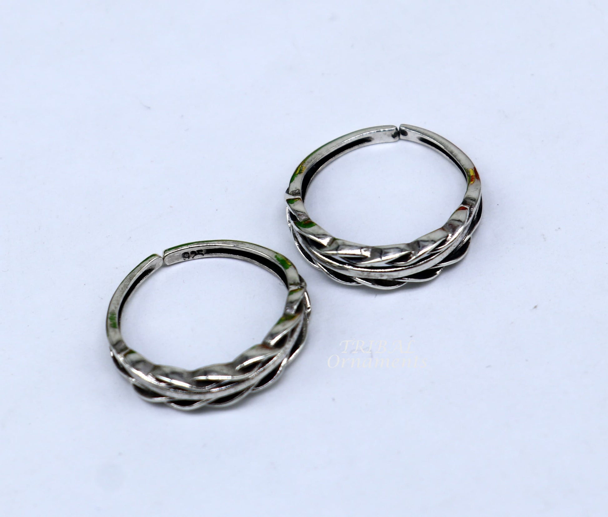 925 sterling silver handmade gorgeous design vintage style toe ring, best gifting tiny tone ring 925 stamped jewelry from india ytr07 - TRIBAL ORNAMENTS