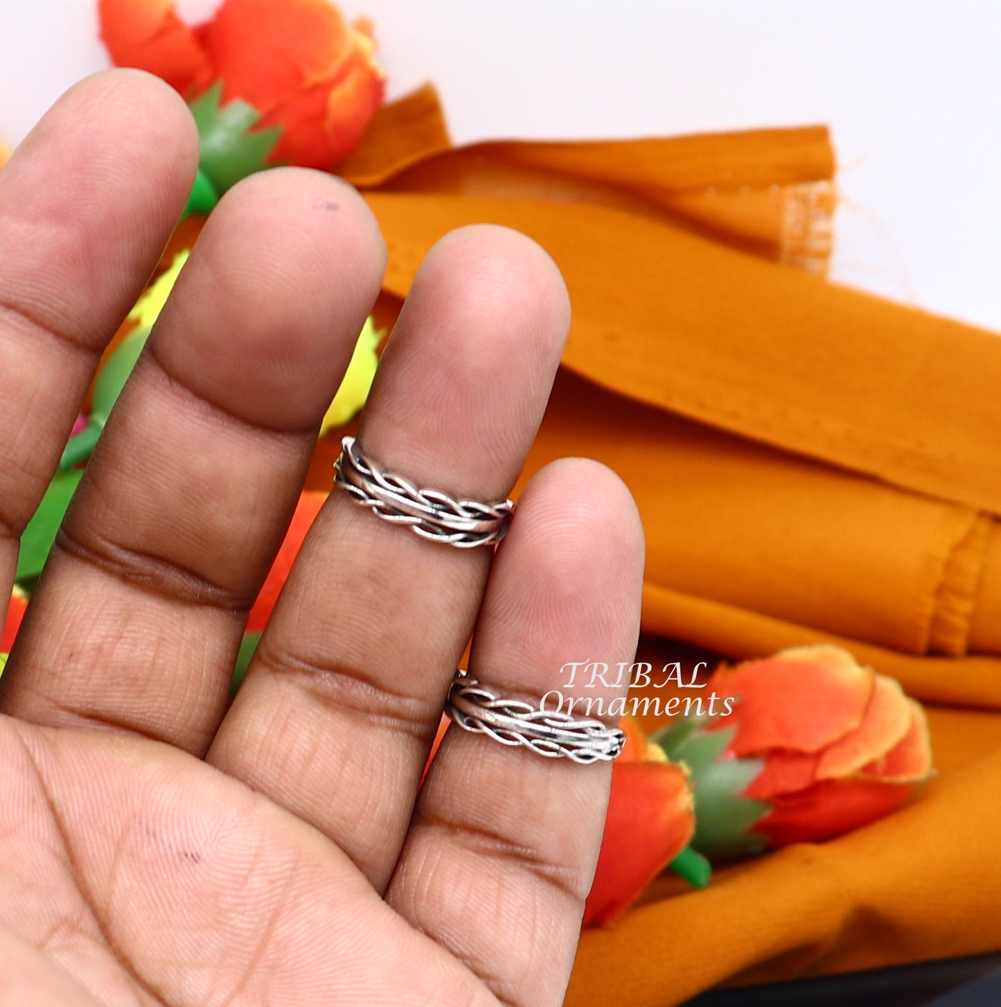 925 sterling silver handmade gorgeous design vintage style toe ring, best gifting tiny tone ring 925 stamped jewelry from india ytr07 - TRIBAL ORNAMENTS