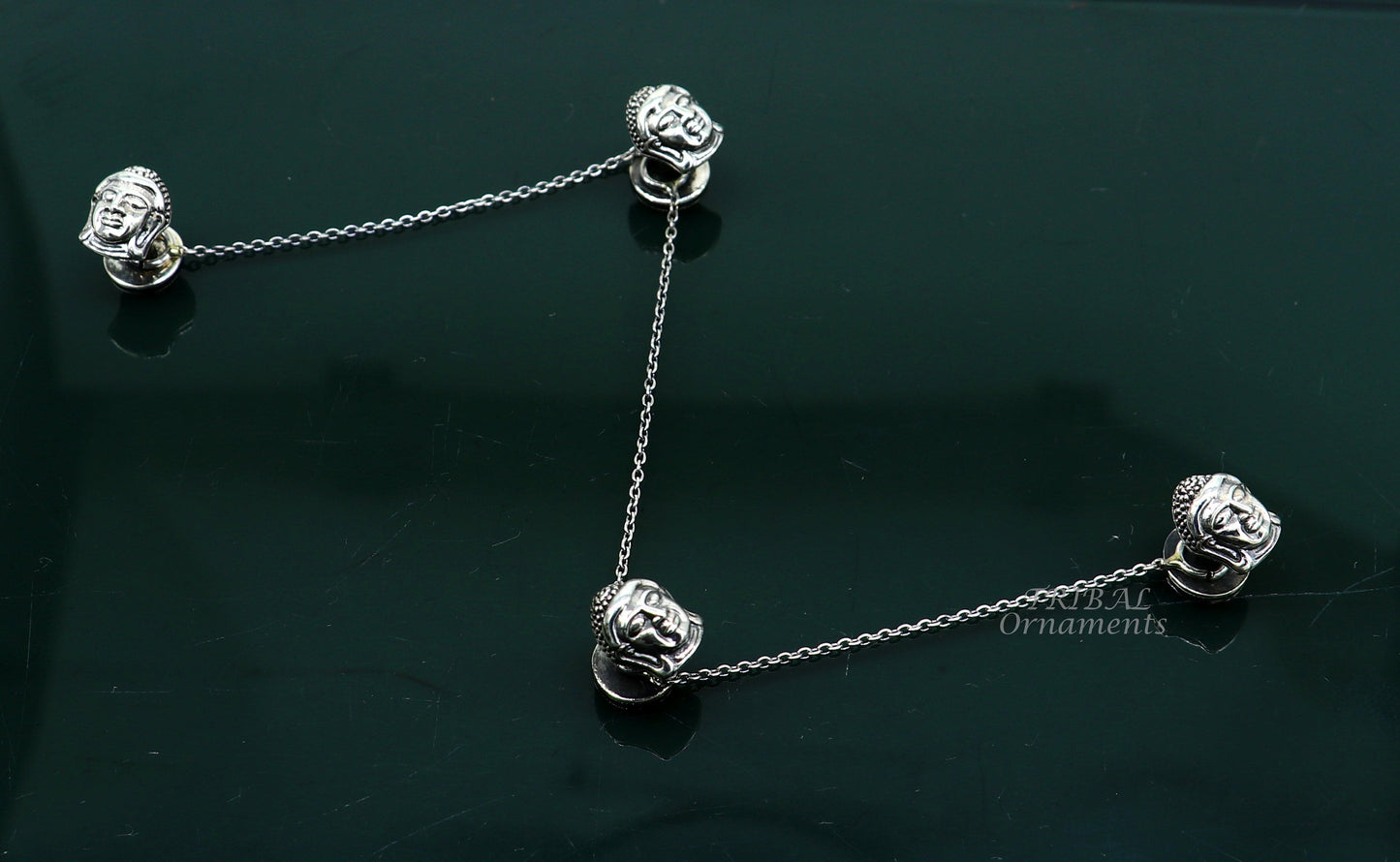 925 Sterling silver handmade gorgeous idol Buddha design buttons for men's kurta, best gifting jewelry for all occasions btn01 - TRIBAL ORNAMENTS