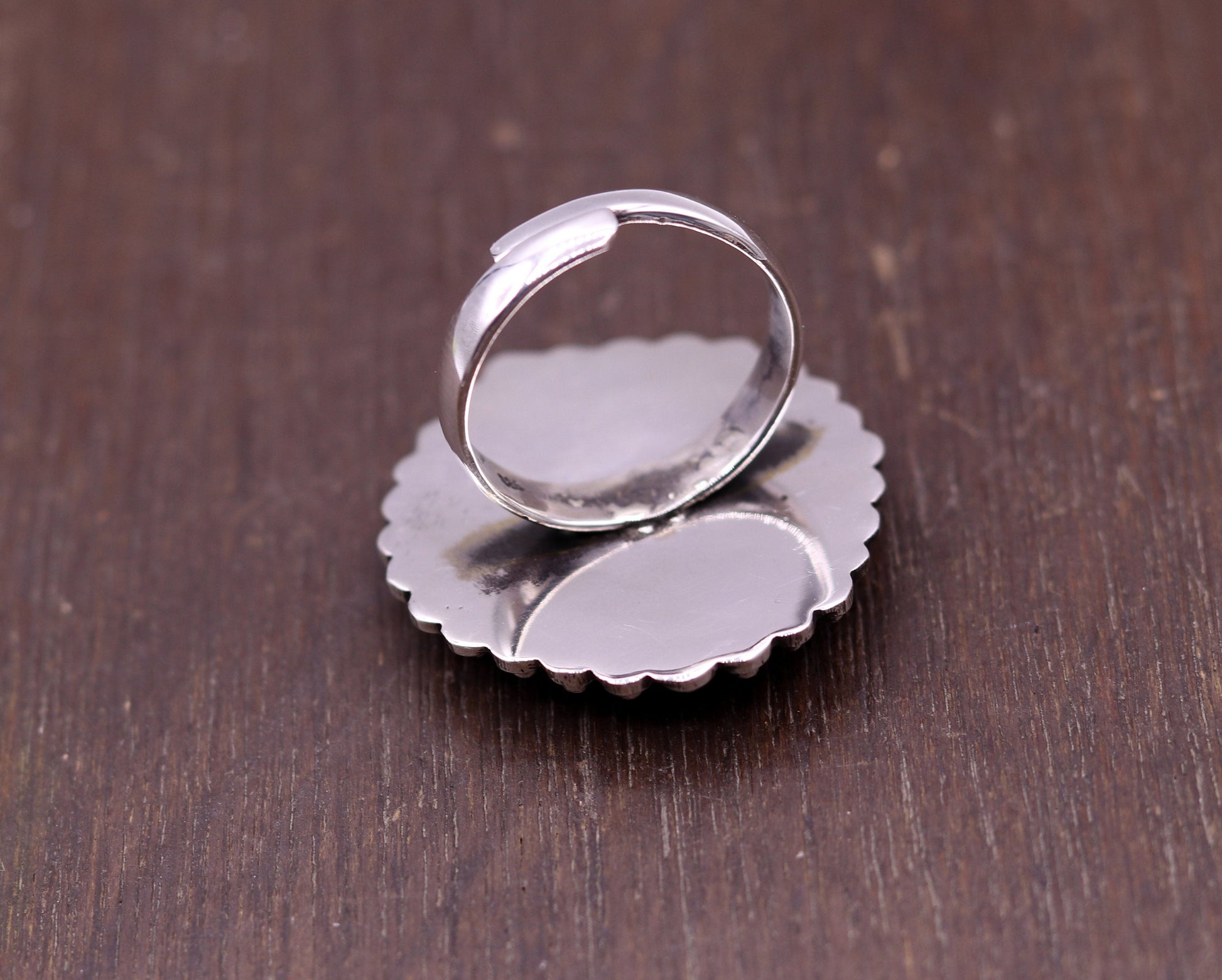 925 Sterling silver handmade gorgeous peacock design amazing pretty adjustable ring tribal jewelry temple ring sr234 - TRIBAL ORNAMENTS