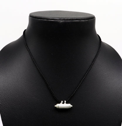 Sterling silver round amulet box pendant with intricate design, handmade tribal jewelry, perfect for mantra and kavacham protection.
