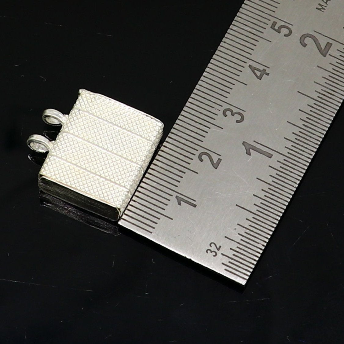 925 sterling silver handmade gorgeous Square shape handmade amulet box amulet pendant, mantra box, silver tabiz /mascot kavacham ssp664 - TRIBAL ORNAMENTS