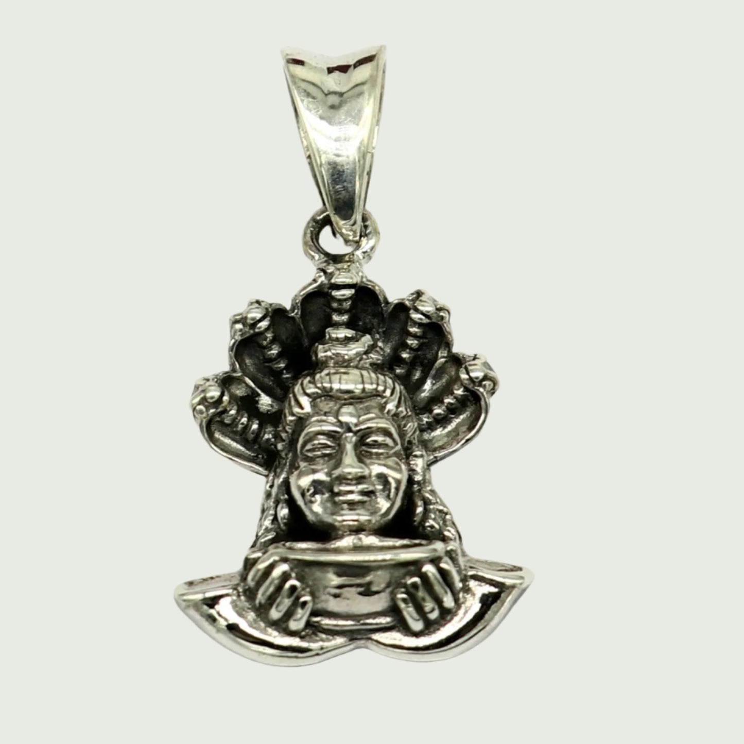 925 sterling silver Shiva pendant by TRIBAL ORNAMENTS, handmade Hindu God idol jewelry, unisex designer gifting accessory