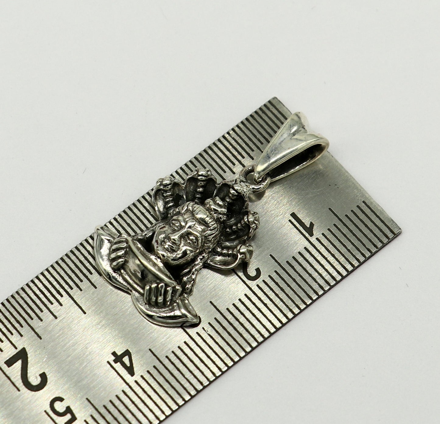 925 sterling silver Shiva pendant featuring intricate Hindu deity design, unisex accessory perfect for gifting or personal adornment.