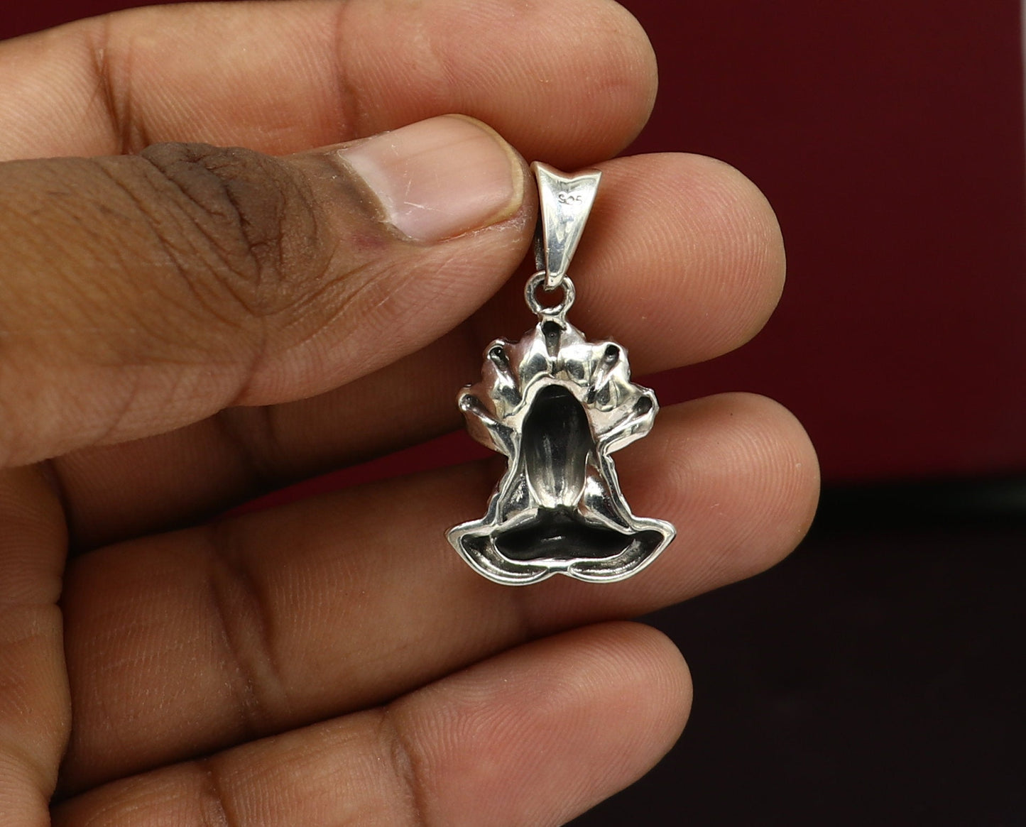 925 sterling silver Shiva pendant by TRIBAL ORNAMENTS, handcrafted Hindu God pendant, unisex jewelry, perfect for gifting.