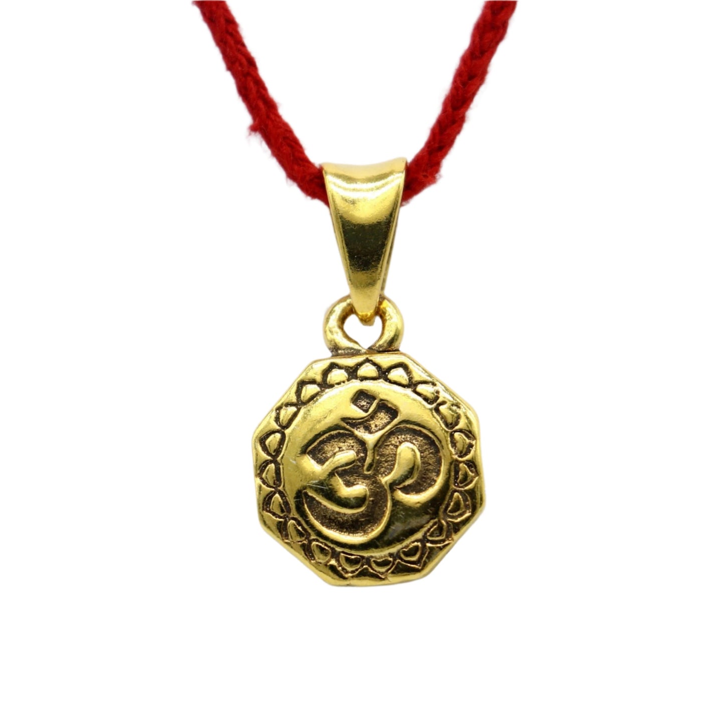 925 sterling silver handmade Hindu mantra 'Aum' OM pendant, amazing stylish good luck pendant jewelry gold polished pendant jewelry nsp609 - TRIBAL ORNAMENTS