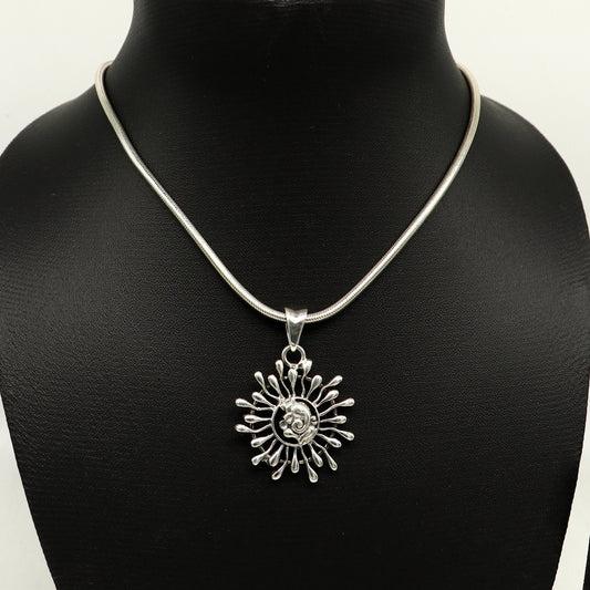 925 sterling silver handmade idol Ganesha floral pendant, amazing stylish unisex pendant locket personalized jewelry tribal jewelry ssp476 - TRIBAL ORNAMENTS