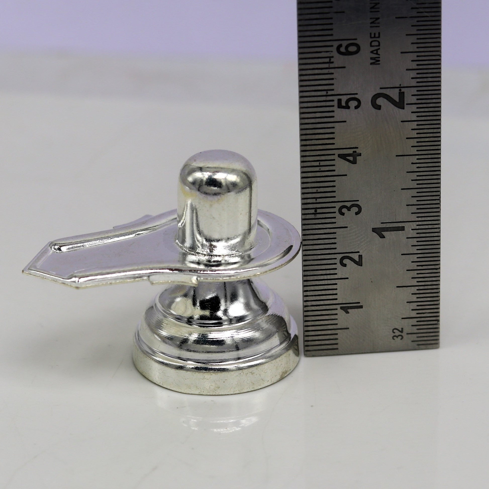 925 sterling silver handmade idol lord shiva- linga, silver shivling puja utensils, home temple puja silver article accessories india art73 - TRIBAL ORNAMENTS