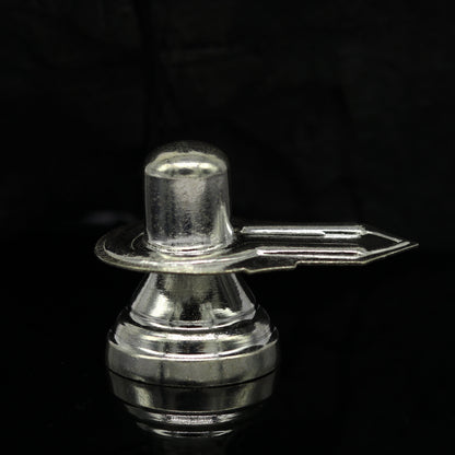 925 sterling silver handmade idol lord shiva- linga, silver shivling puja utensils, home temple puja silver article accessories india art73 - TRIBAL ORNAMENTS
